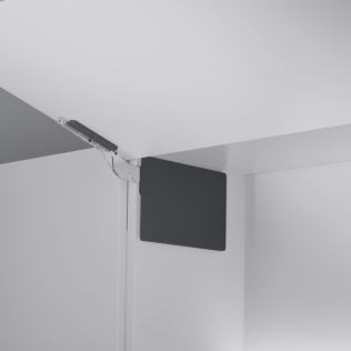 Klappenbeschlag FREEslim flap Push-to-open, Aufschraubmontage