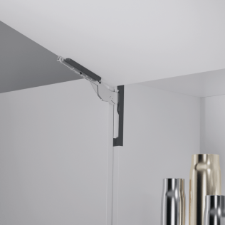 Klappenbeschlag FREEslim flap Push-to-open, Einlassmontage