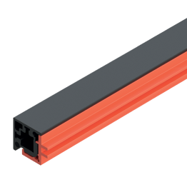 Clips-Profil für Winkel-Glasprofil