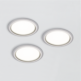 Set 3 LED-Einbauleuchten 230 V, Ø 58 mm