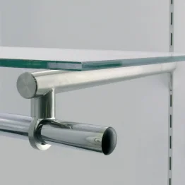 Halter für Tablar und Kleiderstange