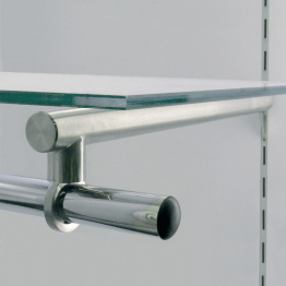 Halter für Tablar und Kleiderstange