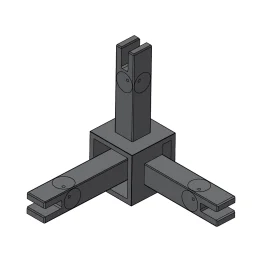 Verbindungsknoten CADRO 3-fach, 3D