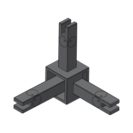 Verbindungsknoten CADRO 3-fach, 3D