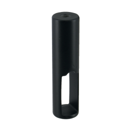 Schrankrohrhalter Ø 19 mm für eckiges Rohr, Mittelstück