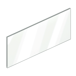 Einschubelement Glas (seitlich)