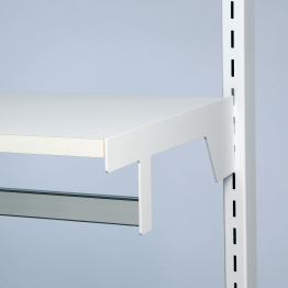 Halter für Kleiderstange und Tablar