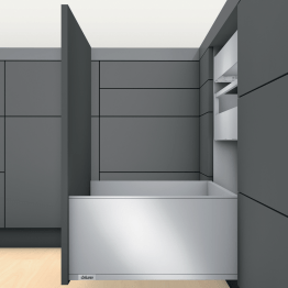 LEGRABOX BLUMOTION / TIP-ON BLUMOTION Edelstahl Höhe F