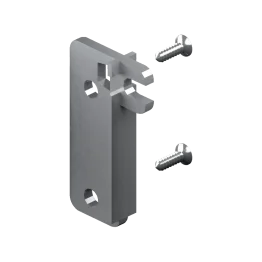 Rückwandhalter für Längsreling