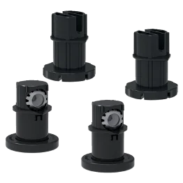 Set Füße mit Frontverstellung