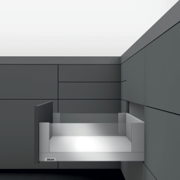 LEGRABOX free TIP-ON Edelstahl Höhe C