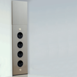 Block mit 4 Steckdosen