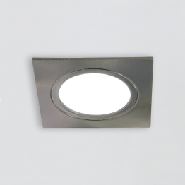 LED-Einbauleuchte Plug 12 V, quadratisch