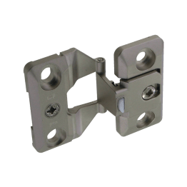 Glastürscharnier einliegend