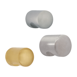 Knopf, rund mit Kerbe