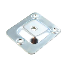 Montageplatte für Möbelfuß, schräg