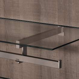 Halter LOFT 1 für Tablar und Kleiderstange