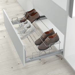 Drahtgestell für Schuhe mit Frontbefestigung LINEA