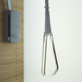 Transparenter Griff für doppelten Kleiderlift