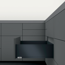 LEGRABOX BLUMOTION / TIP-ON BLUMOTION carbonschwarz matt Höhe C