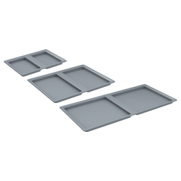 Couvercles pour seaux de poubelle de hauteur 275 mm