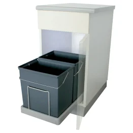Poubelle coulissante tri sélectif 32 L