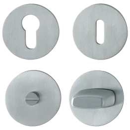 Rosace plate ronde inox