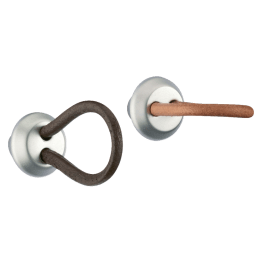 Bouton cuir lacet