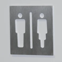 Plaque signalétique inox