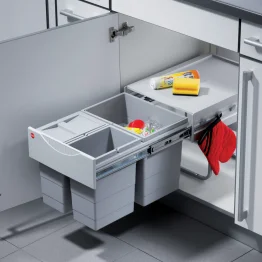 Poubelle tri sélectif 3 bacs 35 L