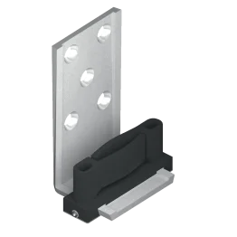 Guide bas pour porte coulissante en bois