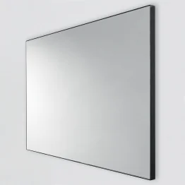 Miroir rectangulaire cadre noir