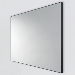 Miroir rectangulaire cadre noir