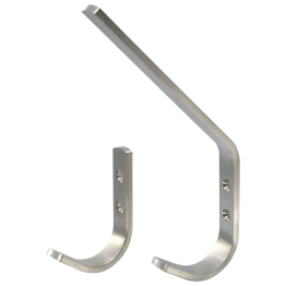 Portemanteau inox droit