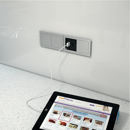 Bloc prises encastrable rectangle IP54