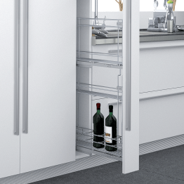 Ensemble coulissant étroit pour demi-colonne