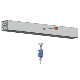 Douilles de fixation pour profil CADRO