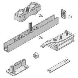 Garniture 1 porte Junior 250/B