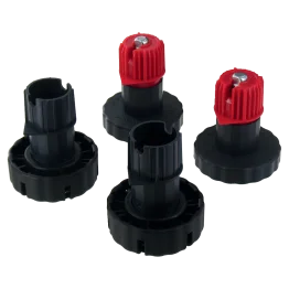 Set de pieds base large avec réglage frontal