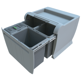 Poubelle coulissante tri sélectif 50 L