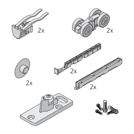 Garniture 1 porte PORTA 100 HMD