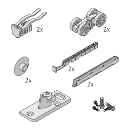 Garniture 1 porte PORTA 100 HMD