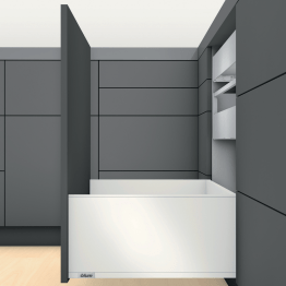 LÉGRABOX BLUMOTION / TIP-ON BLUMOTION blanc soie mat hauteur F