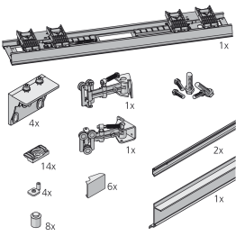 Garniture Frontino 20 haut avec bras de guidage