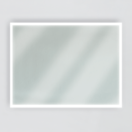 Miroir rectangulaire avec luminaire