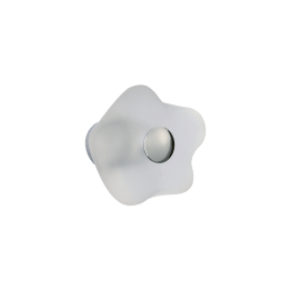 Bouton fleur verre