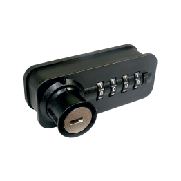 Serrure batteuse à chiffres et à clé code fixe