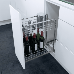 Ensemble coulissant range bouteilles