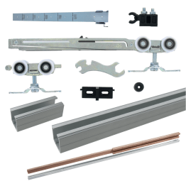 Kit coulissant pour porte à galandage pour ossature de 75 mm
