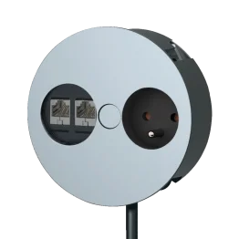 Bloc 1 prise et 2 RJ45 encastrable Twist